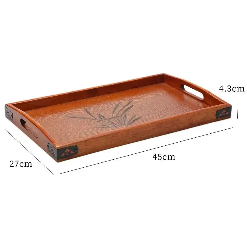 Japanese Wooden Tray Tea Tray Portable Decorative Miscellaneous Storage Tea Set Kitchen Storage Restaurant Service Tray colegio culinario de morelia