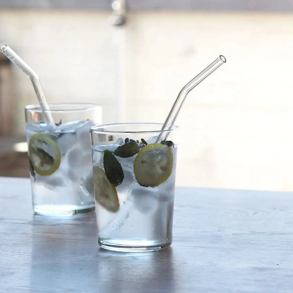 6'' Short Glass Drinking Straws Mini Reusable Eco-friendly Glass Straws for Cocktail Beer Wine Bar Drinkware Accessory Barware colegio culinario de morelia