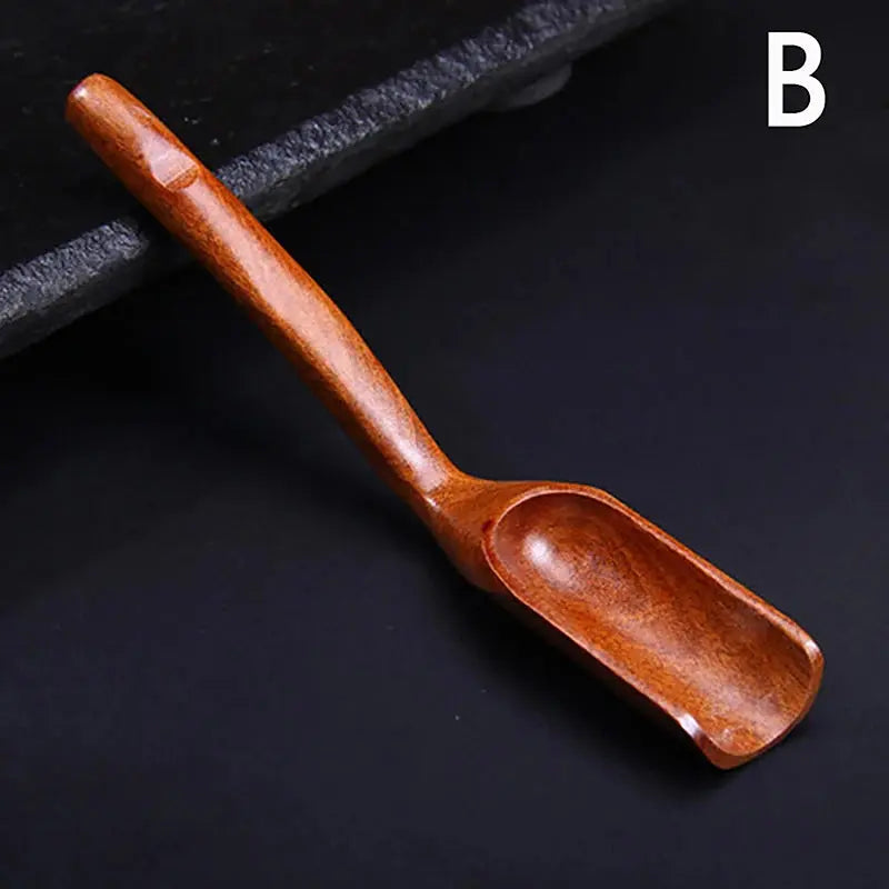1pcs  Wooden Spoon Japanese Tea Spoon Ebony Teaspoon Wood Retro Creative Tea Shovel Tea KongFu Tea Ceremony Accessories Gift colegio culinario de morelia