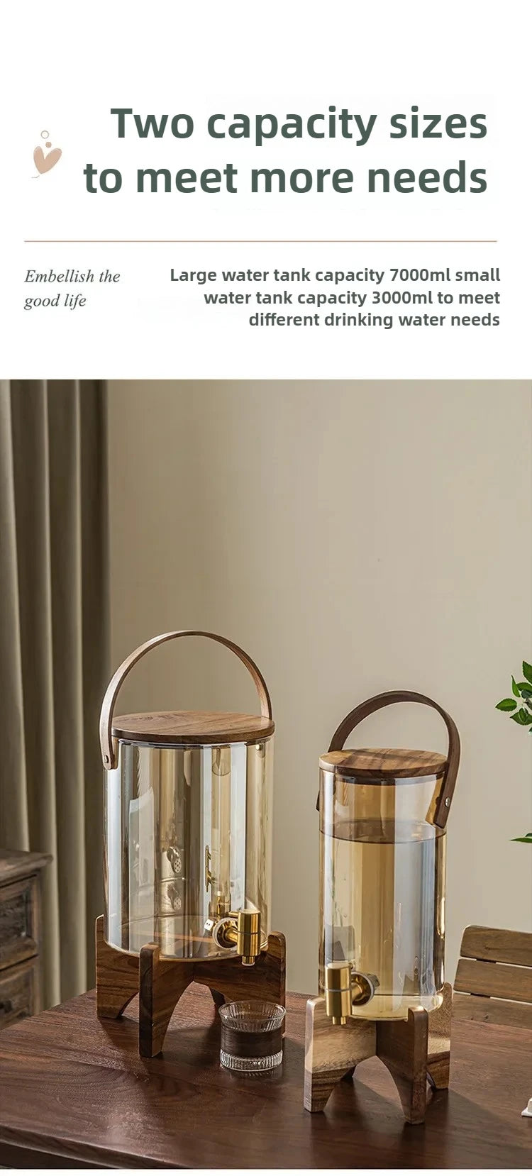 Glass Cold Kettle High-Temperature Resistant Commercial Juice Tank for Home Use Summer Beverage Storage for Kitchen & Bar Chef's Market