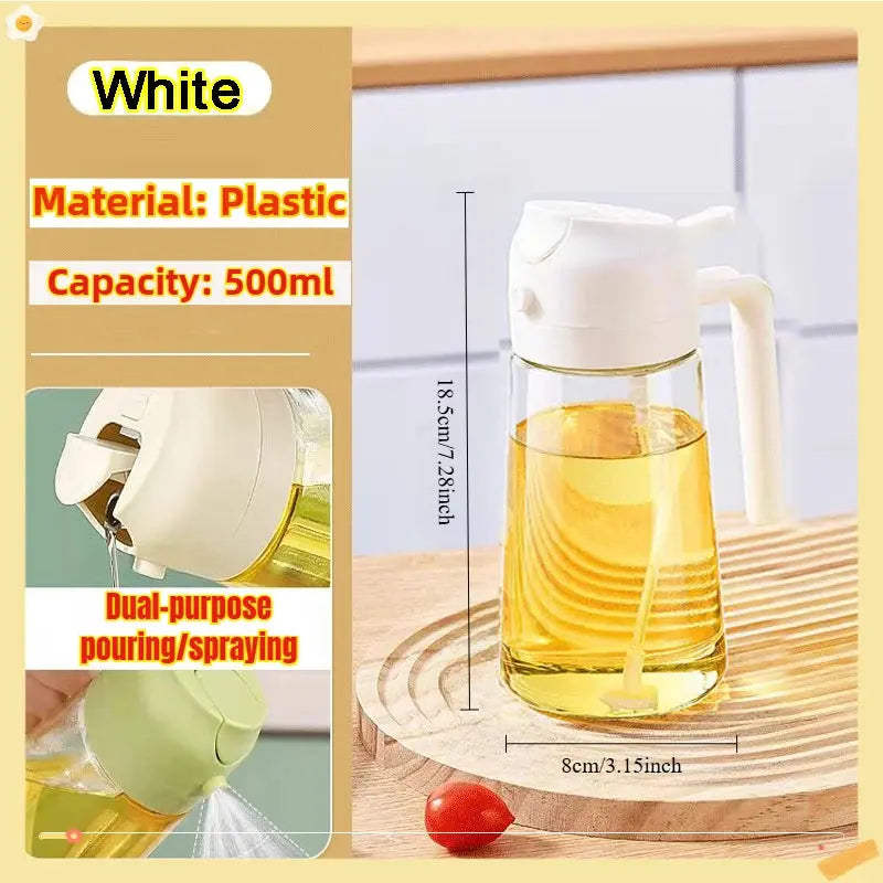 200/300/500ml Oil Spray Bottle BBQ Cooking Olive Oil Sprayer Plastic Baking Oil Spray Empty Bottle Vinegar Bottle Or  Oil brush colegio culinario de morelia