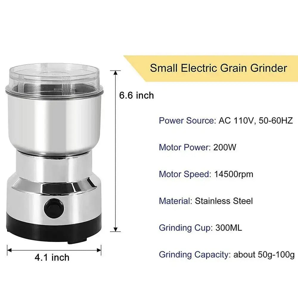 High Power Electric Coffee Grinder Kitchen Cereal Nuts Beans Spices Grains Grinder Machine Multifunctional Home Coffee Grinder colegio culinario de morelia