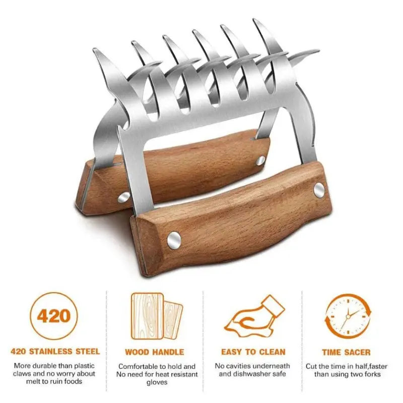 1pc Bear Claws Barbecue Fork Pull Shred Pork Shredde Manual Meat Clamp Roasting Fork Kitchen Tool Bbq Accessories Free Shipping colegio culinario de morelia