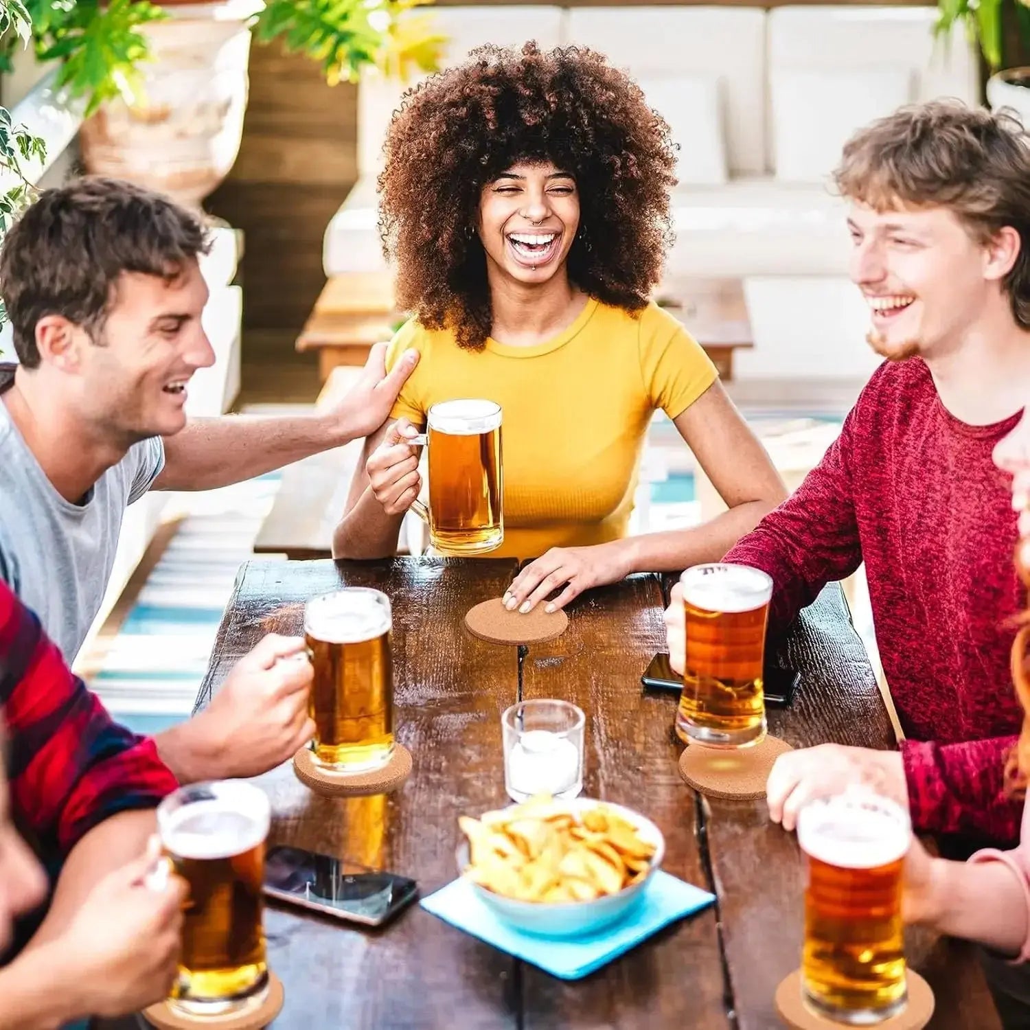 50/1PCS Non-Slip Cork Coaster Natural Round Wooden Cup Mat Heat Insulation Pads Tea Coffee Mug Drinks Holder Table Decoration colegio culinario de morelia