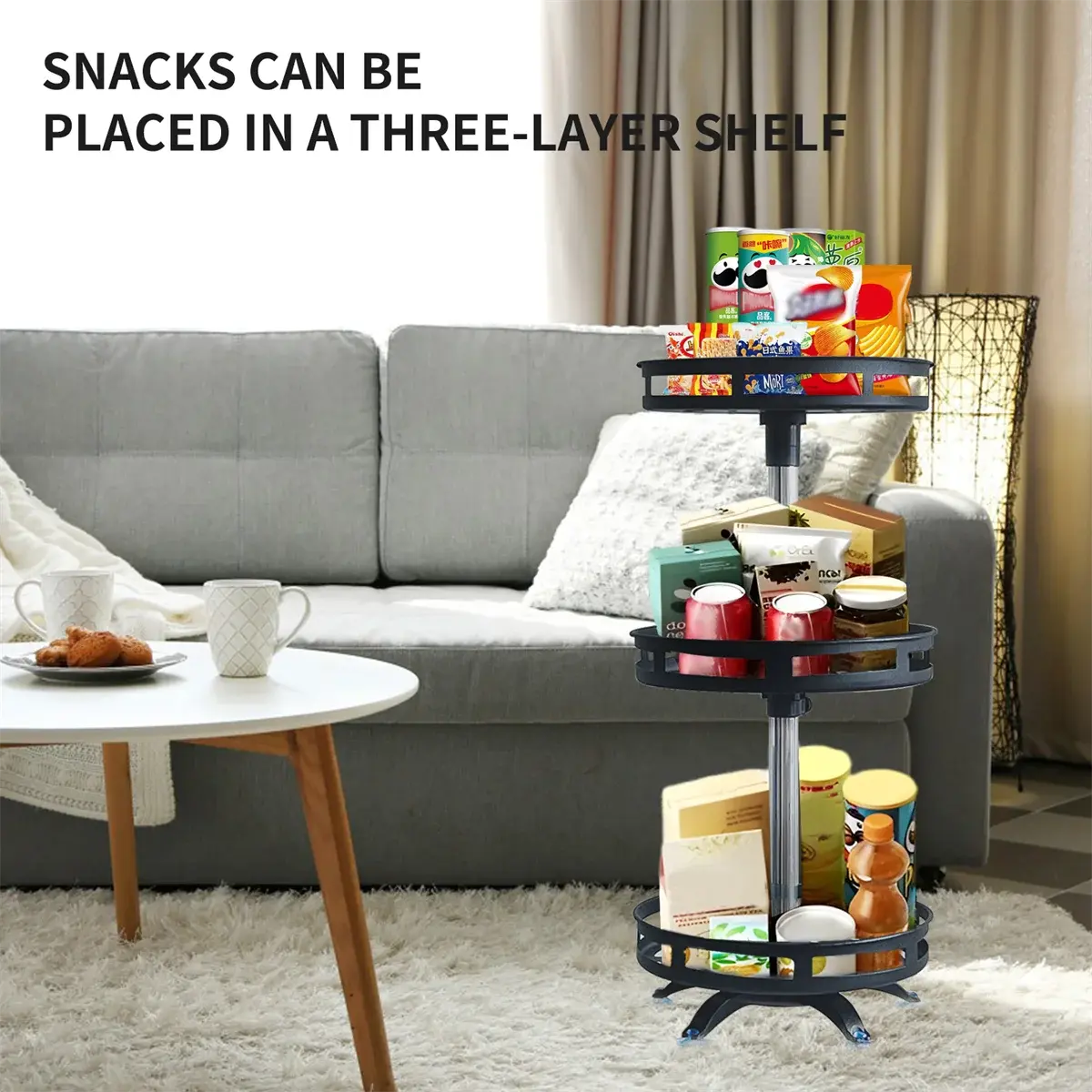 360°Rotation Spice Rack Organizer Jar Cans For Kitchen Accessories Non-Skid Carbon Steel Storage Tray For Seasonings And Spices colegio culinario de morelia