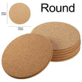 50/1PCS Non-Slip Cork Coaster Natural Round Wooden Cup Mat Heat Insulation Pads Tea Coffee Mug Drinks Holder Table Decoration colegio culinario de morelia