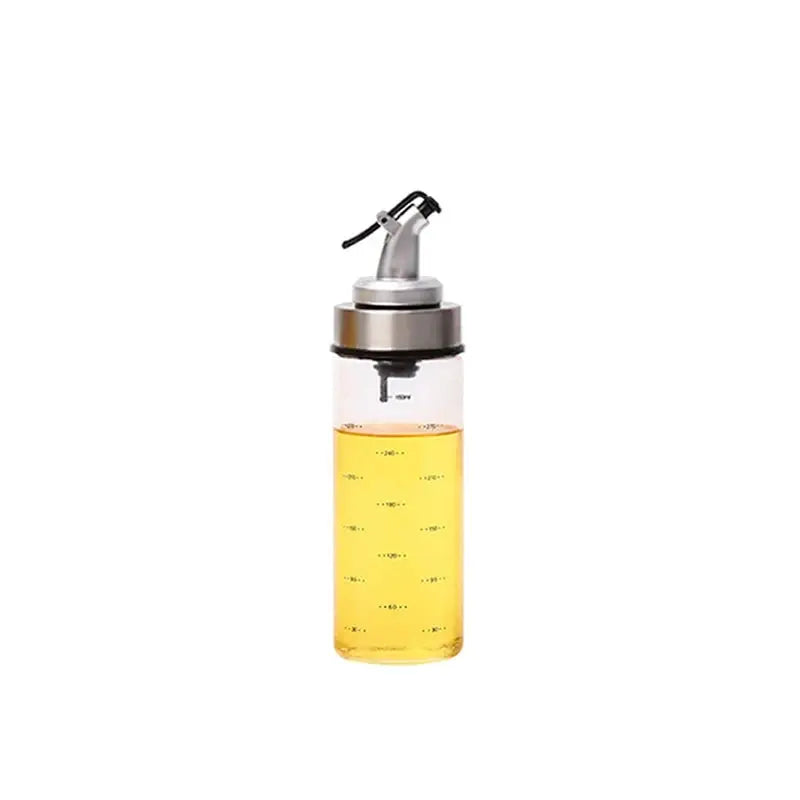 1PCS 180/300/500ml Oil Bottle High Borosilicate Glass Dispenser With Scale Quantitative Sauce Vinegar Cooking Kitchen Supplies colegio culinario de morelia
