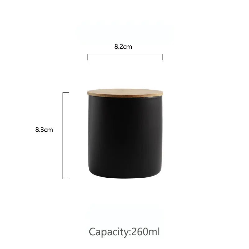 European Ceramic Storage Jar Canister Minimalist Style Kitchen Sealed Grain Dispenser Home Coffee Tea Sugar Container Organizer colegio culinario de morelia