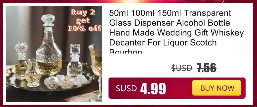 5 10 15 Pcs Whiskey Liquor Bottle 50ml Cute Glass Dispenser Mini Alcohol Guest Gift Wedding Decanter Wine Pot Shot Jars Bar Set colegio culinario de morelia