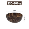 8/1PCS Natural Coconut Bowl Set Salad Coco Smoothie Mixing Rice Ramen Bowl with Wooden Spoon for Dessert Fruit Kitchen Tableware colegio culinario de morelia