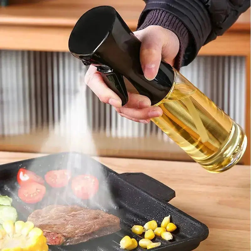 200/300/500ml Oil Spray Bottle BBQ Cooking Olive Oil Sprayer Plastic Baking Oil Spray Empty Bottle Vinegar Bottle Or  Oil brush colegio culinario de morelia