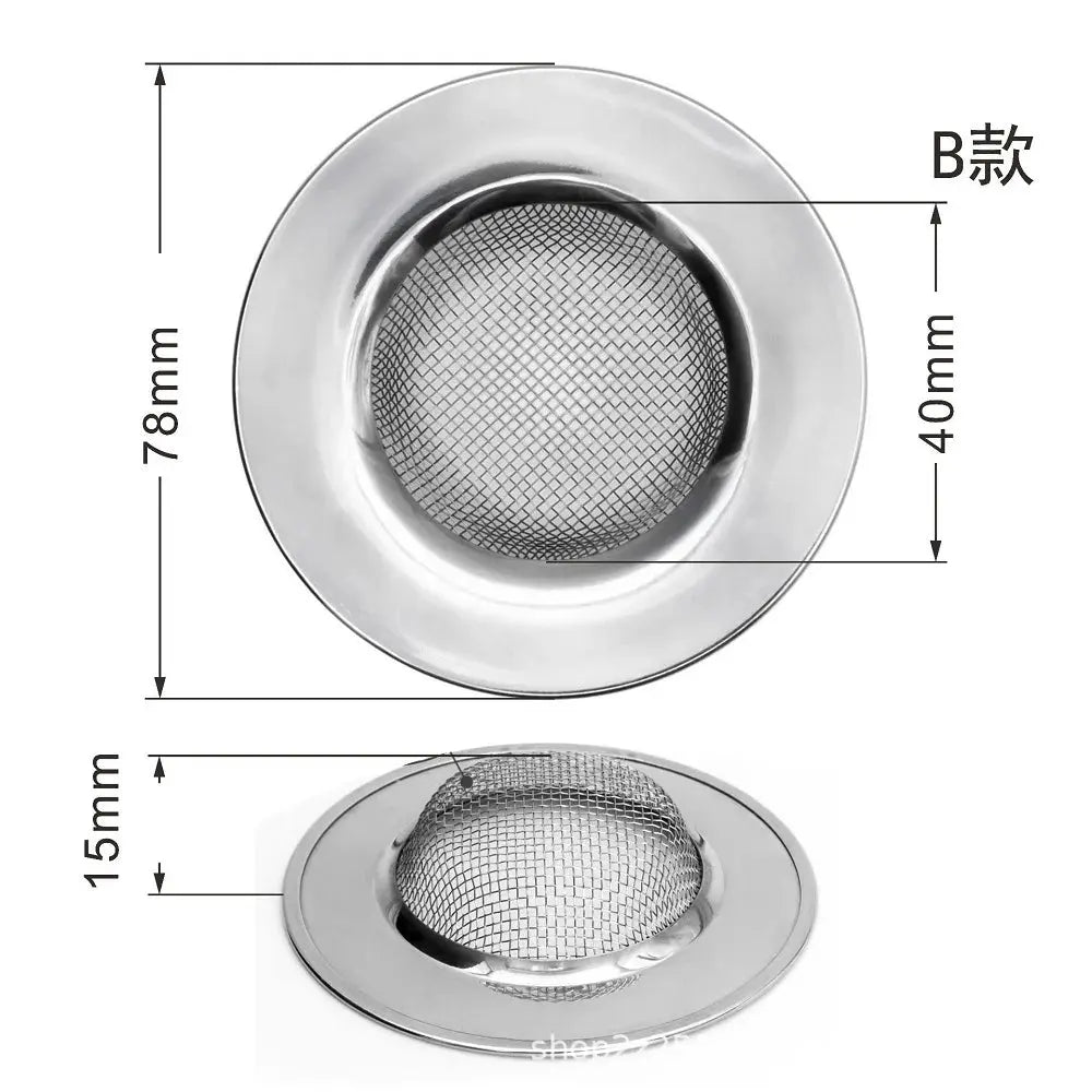 Kitchen Sink Strainer Sink Grid Filter Stainless Steel Mesh Drain Hole Filter Protection Against Clogging Kitchen Accessories colegio culinario de morelia