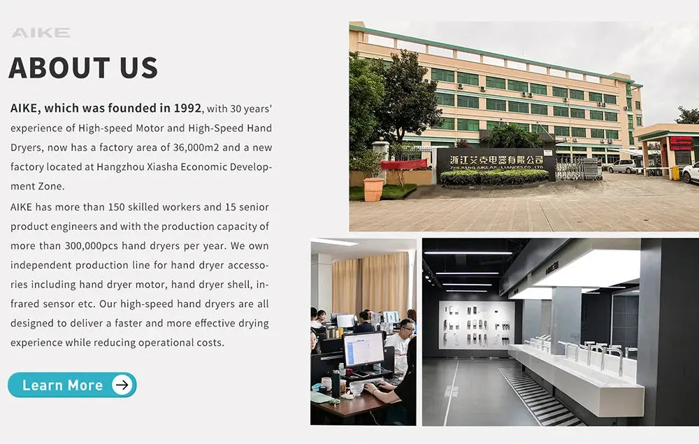 AIKE Automatic Air Hands Dryer Creative Hands Washing and Drying 2 in 1 Design Air Tap Bathroom Faucet with Hand Dryer AK7120 colegio culinario de morelia