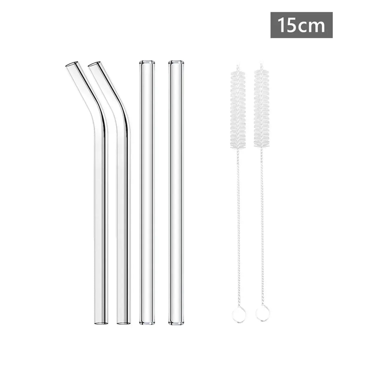 6'' Short Glass Drinking Straws Mini Reusable Eco-friendly Glass Straws for Cocktail Beer Wine Bar Drinkware Accessory Barware colegio culinario de morelia