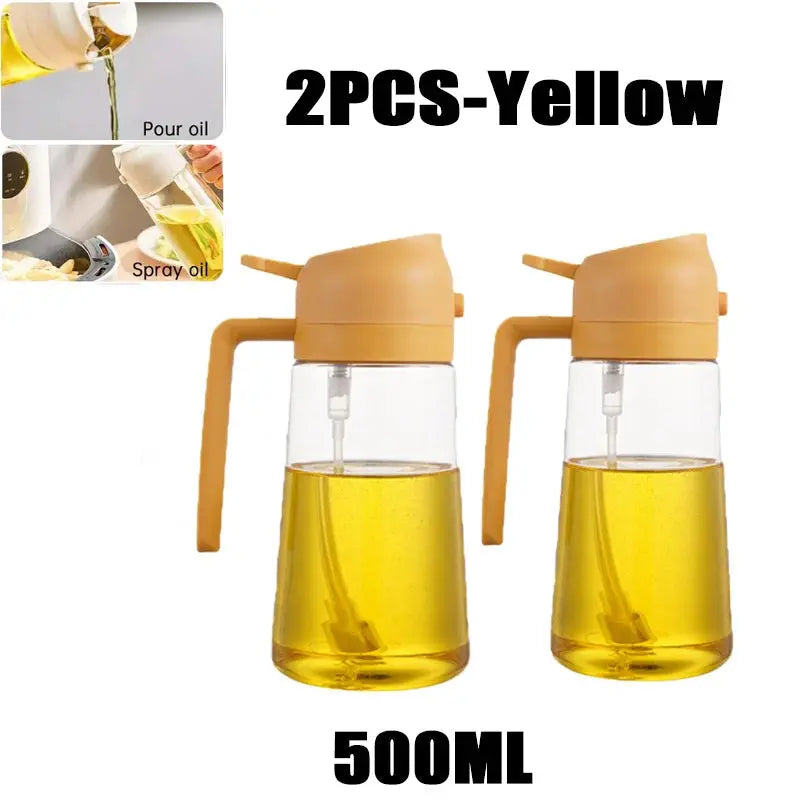 200/300/500ml Oil Spray Bottle BBQ Cooking Olive Oil Sprayer Plastic Baking Oil Spray Empty Bottle Vinegar Bottle Or  Oil brush colegio culinario de morelia