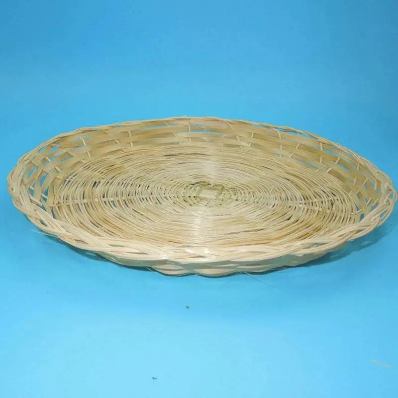 Bamboo Paper Plate Holder - 10 Inch Round Woven Plate Holder, Reusable Paper Plate Holders For Picnic Party colegio culinario de morelia