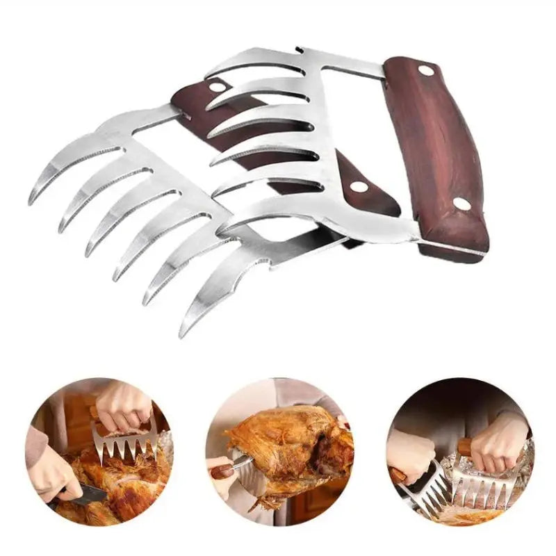 1pc Bear Claws Barbecue Fork Pull Shred Pork Shredde Manual Meat Clamp Roasting Fork Kitchen Tool Bbq Accessories Free Shipping colegio culinario de morelia