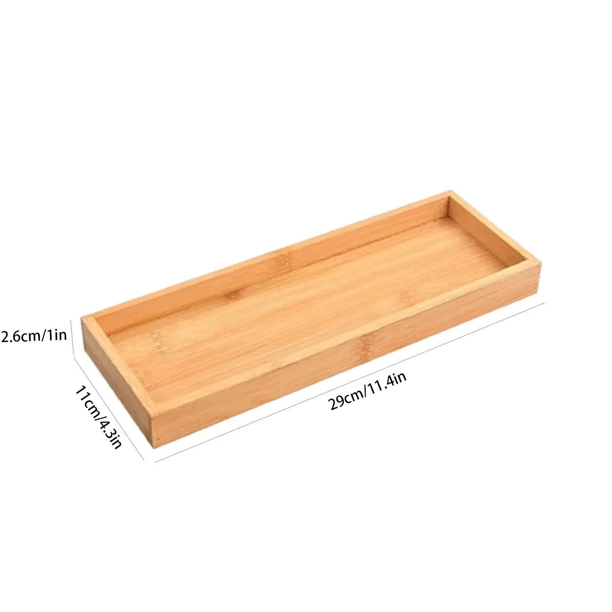 Bamboo Tray Soap Dispenser Storage Rack Drawer Organizer Multi Use Bathroom Counter Tray Food Coffee Tea Snack Tray Decor Tool colegio culinario de morelia