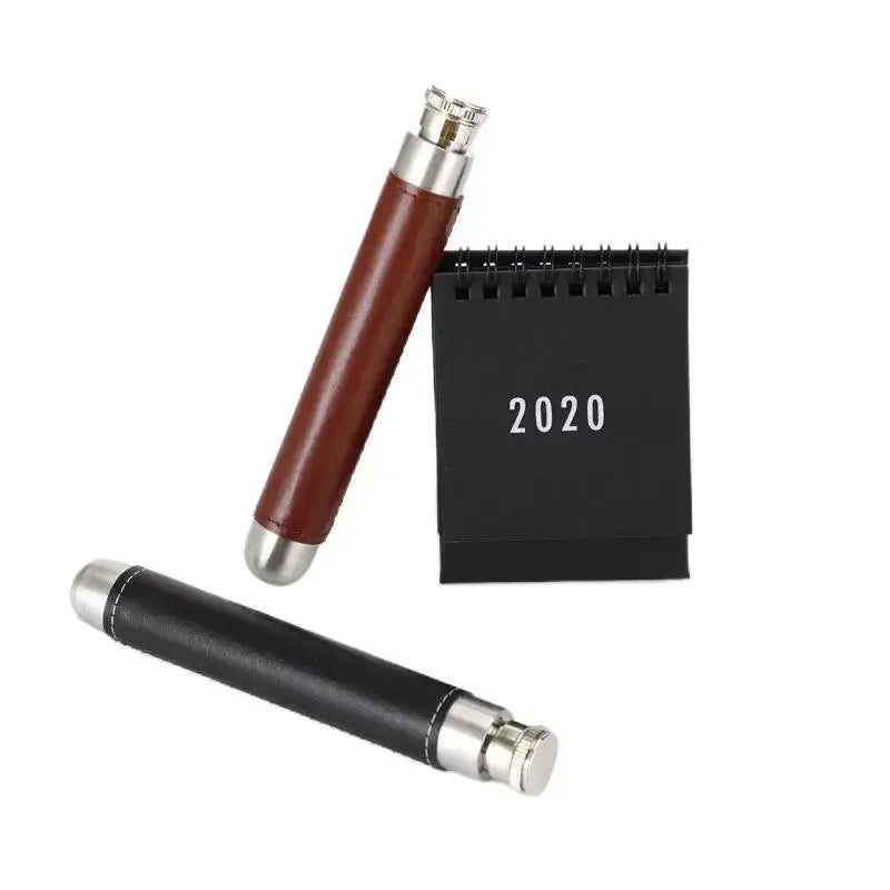 1Pc Portable Mini Hip Flask 1.5oz Whisky Vodka Stainless Steel Hip Personalized Pen Holder Shape Flagon Men's Gift colegio culinario de morelia