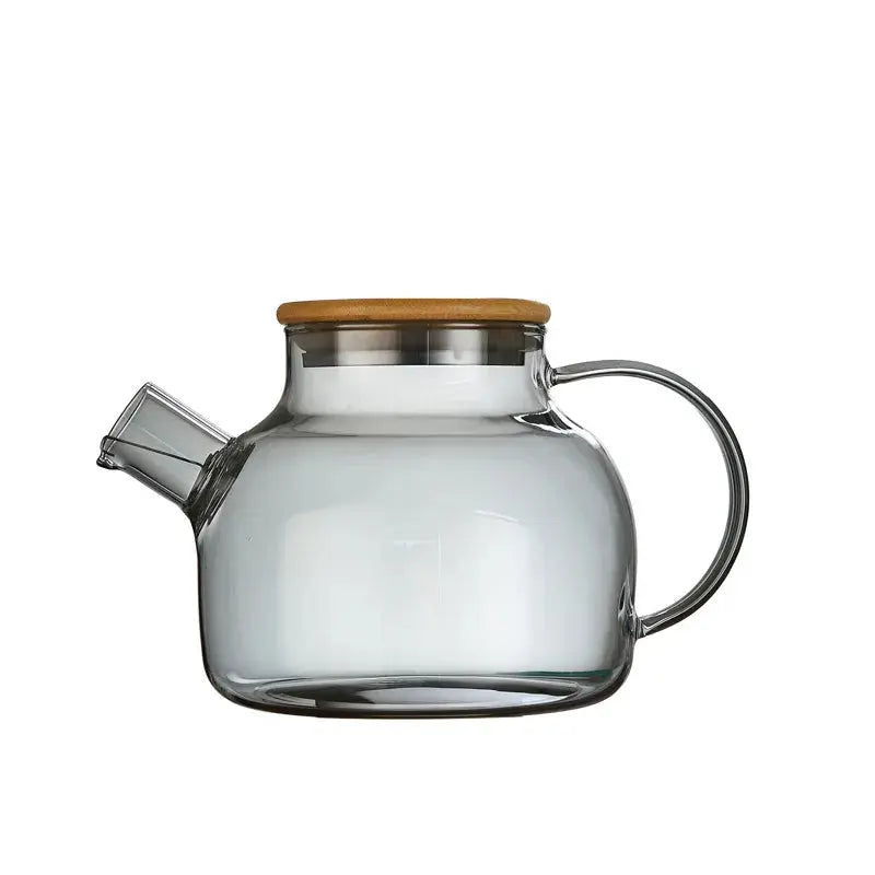 1L/1.8L Large Capacity Glass Teapot High Temperature Resistant Kettle for Steamed Juice Fruit & Iced Tea Home Kitchen Access colegio culinario de morelia