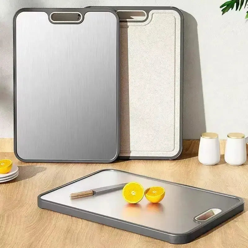 Kitchen Cutting Board Double Sided Titanium Cutting Boards for Double Sided Food Grade Pure Titanium Wheat Straw PP Easy to Clea colegio culinario de morelia