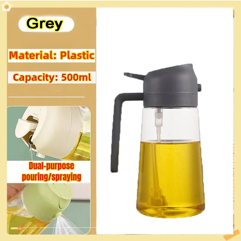 200/300/500ml Oil Spray Bottle BBQ Cooking Olive Oil Sprayer Plastic Baking Oil Spray Empty Bottle Vinegar Bottle Or  Oil brush colegio culinario de morelia