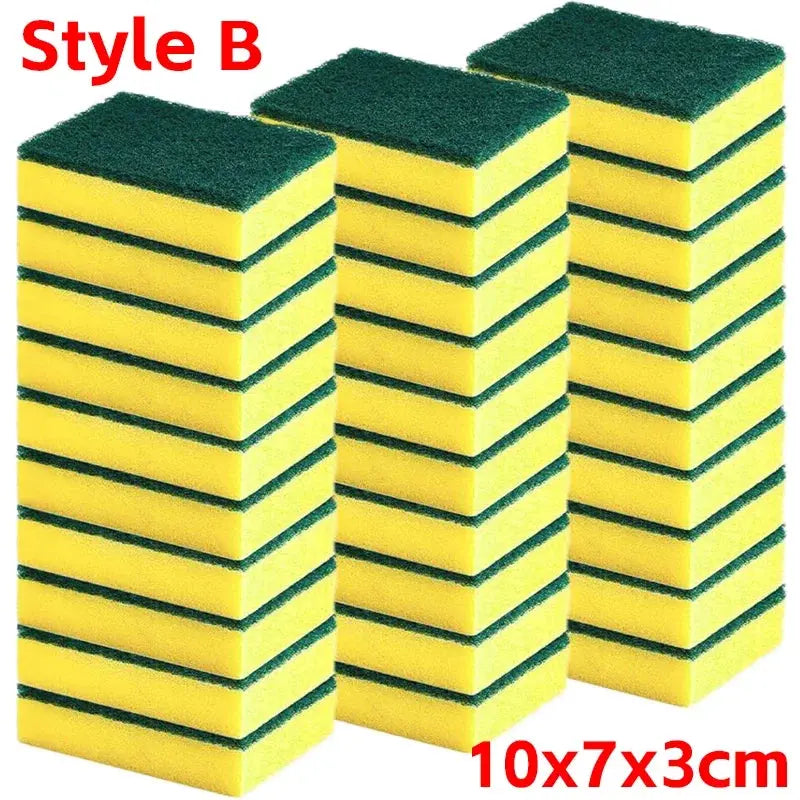 Double sided magic sponge for motorcycles, pots, and kitchens - heavy-duty grease cleaning sponge colegio culinario de morelia