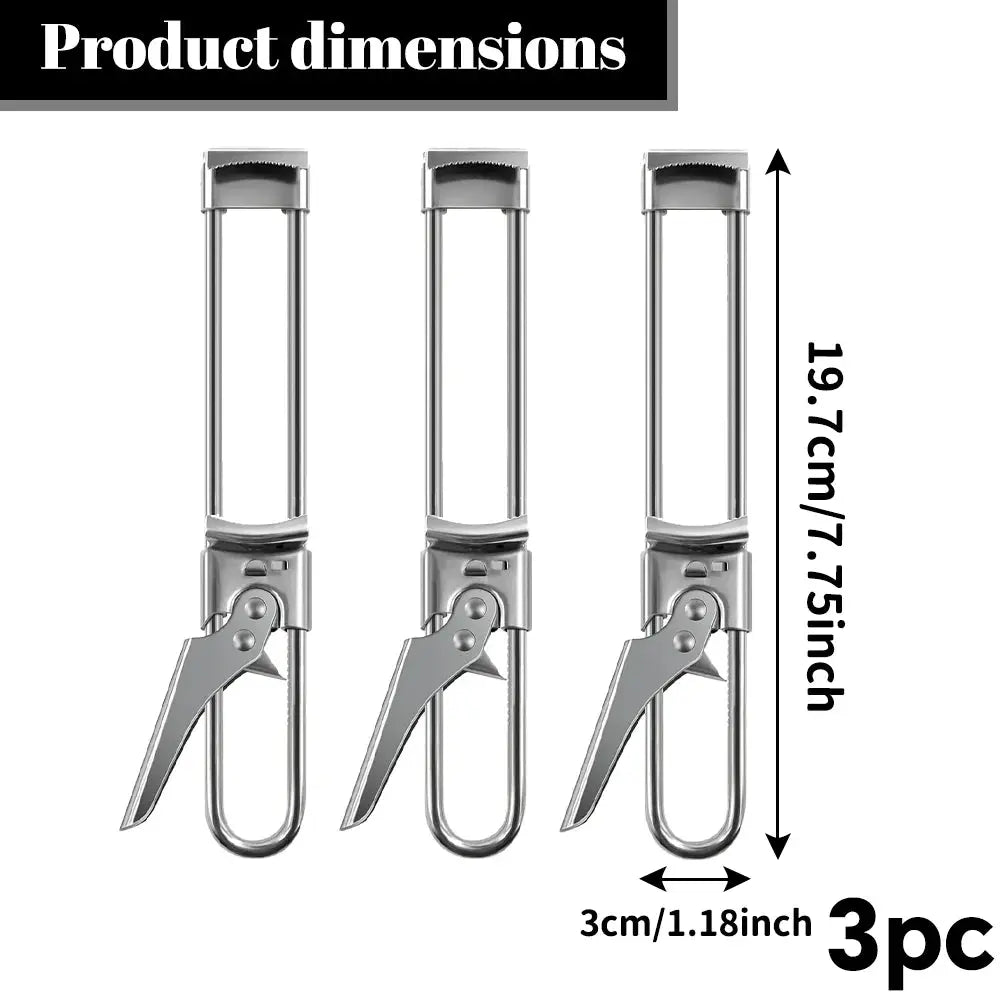 Can Opener Adjustable Stainless Steel Non-Slip Multifunction Manual Jar Bottle Bottle Lid Opener Gadget Home Gadgets Accessories colegio culinario de morelia
