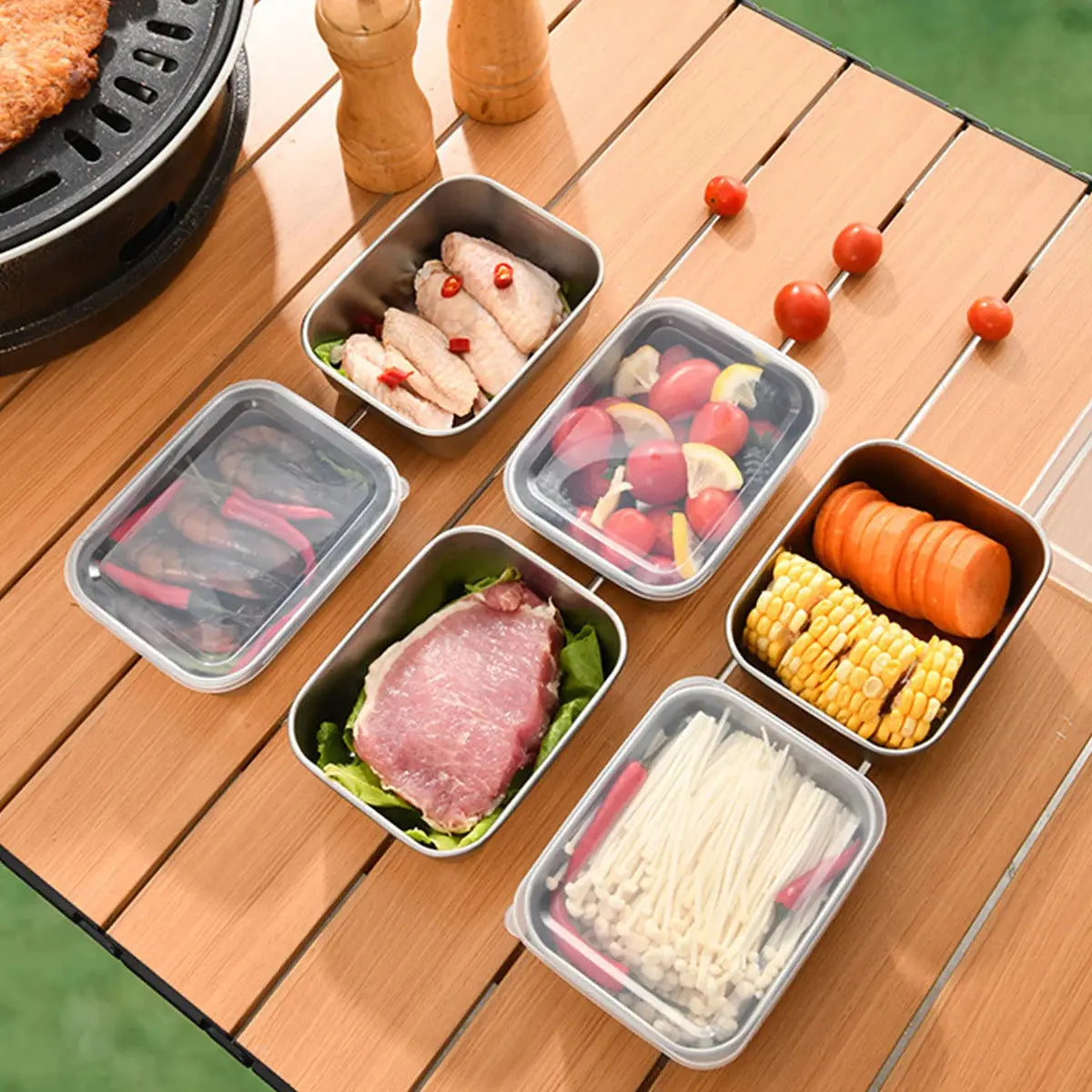 12PC Stainless Steel Food Storage Containers with Lids Leakproof, Lunch Boxes, Kimchi Containers for food storage Nestable colegio culinario de morelia