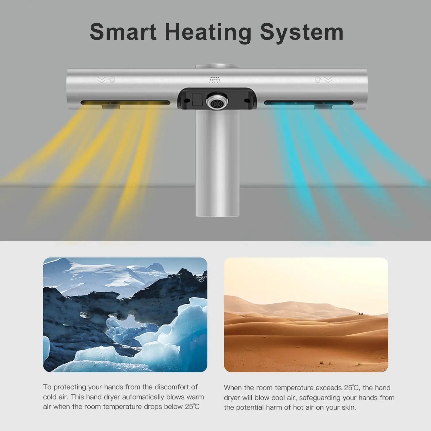 AIKE Automatic Air Hands Dryer Creative Hands Washing and Drying 2 in 1 Design Air Tap Bathroom Faucet with Hand Dryer AK7120 colegio culinario de morelia