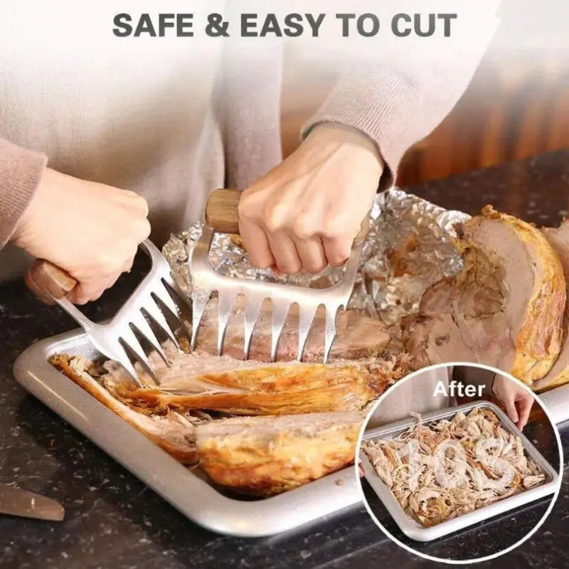 1pc Bear Claws Barbecue Fork Pull Shred Pork Shredde Manual Meat Clamp Roasting Fork Kitchen Tool Bbq Accessories Free Shipping colegio culinario de morelia