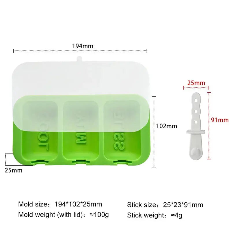 Homemade Popsicle 3-Cavity Ice Cream Mold Food Grade Silicone Letters JOY SMILE COOL YUM DIY Ice Lattice Ice Pop Molds colegio culinario de morelia