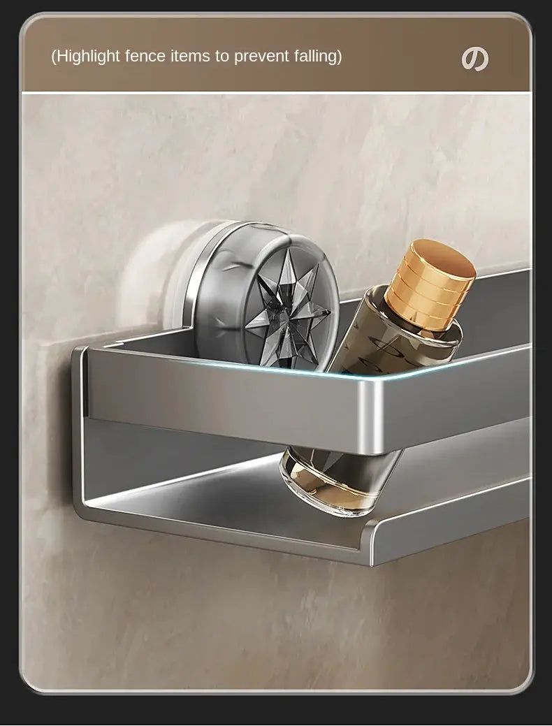 Kitchen suction cup storage rack, wall-mounted seasoning bottle box, multifunctional storage rack for spices, no drilling requir colegio culinario de morelia