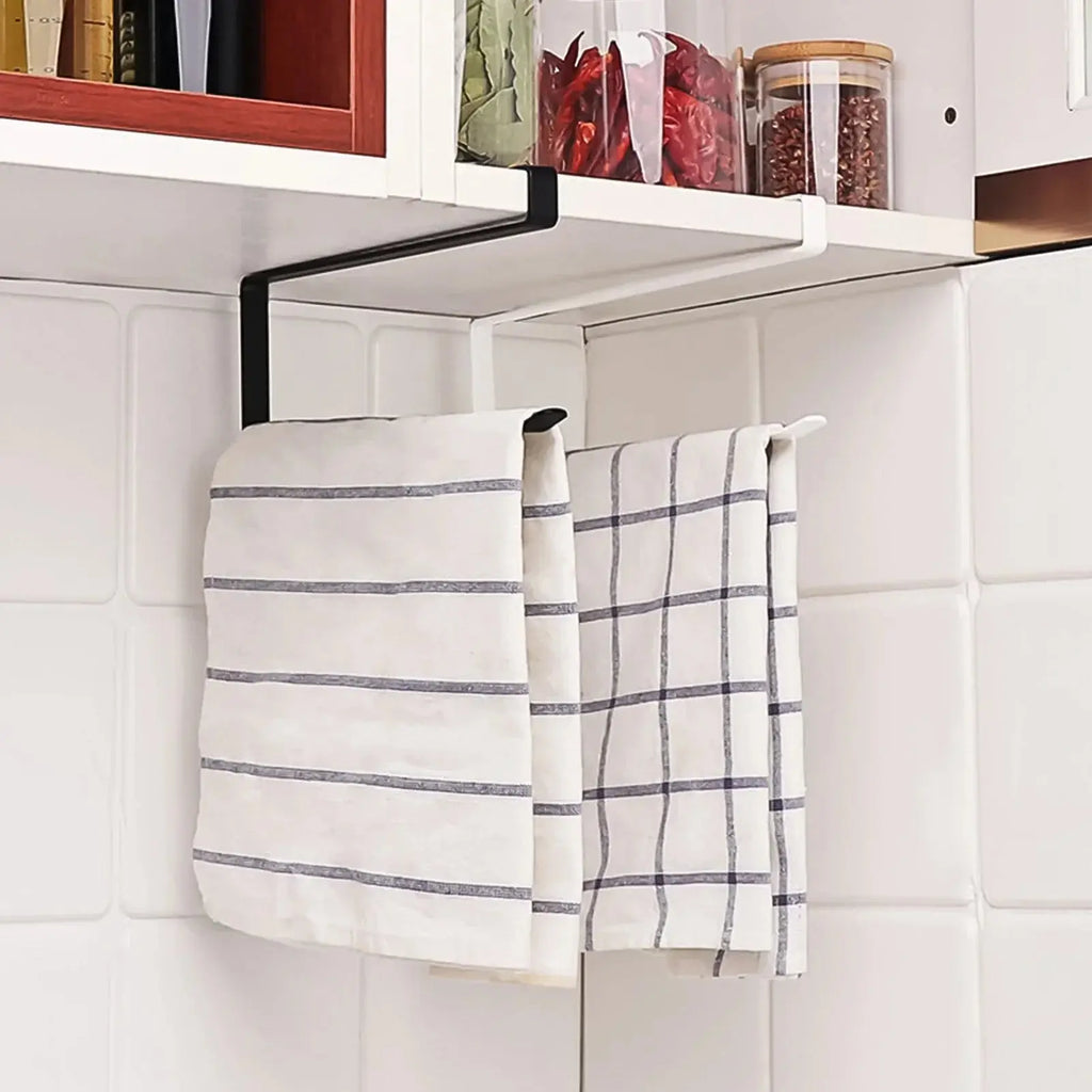 Kitchen Tissue Holder Punch-Free Paper Towel Holder Hanging Toilet Roll Paper Holder Towel Rack Bathroom Cabinet Door Hook Orga colegio culinario de morelia