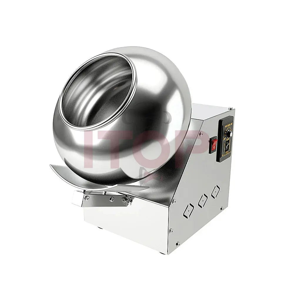 ITOP Chocolate Sugar Coasting Machine 30cm Roller Commercial Small Candy Coater Machine Chocolate Bean Coating Dragee Machine colegio culinario de morelia