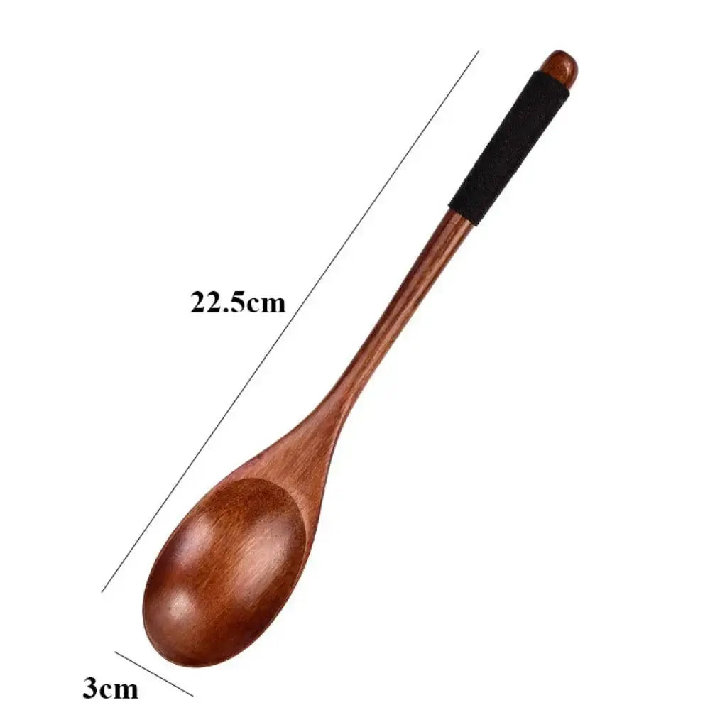 High Quality Natural Wooden Spoon Handmade Dinner Kit Wooden Fork Kitchen Accessories colegio culinario de morelia