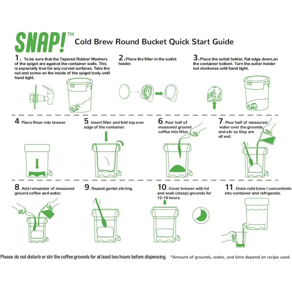 5-Gallon Commercial Cold Brew Coffee System - White colegio culinario de morelia