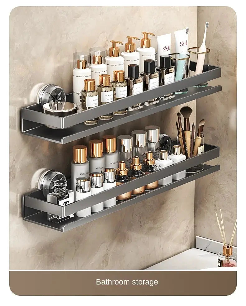 Kitchen suction cup storage rack, wall-mounted seasoning bottle box, multifunctional storage rack for spices, no drilling requir colegio culinario de morelia