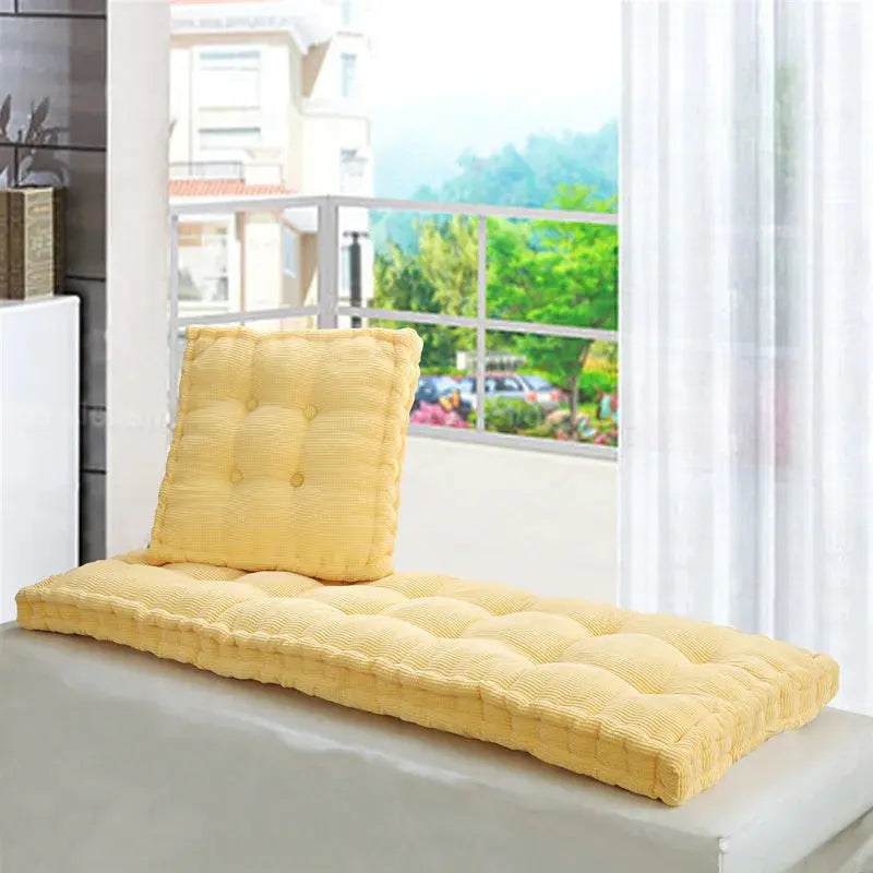 Inyahome Oversized Thickened Long Bench Cushion Pad Chair Seat Cushion Decorative Pillow For Garden Lounger/Bay Window Pad Green colegio culinario de morelia