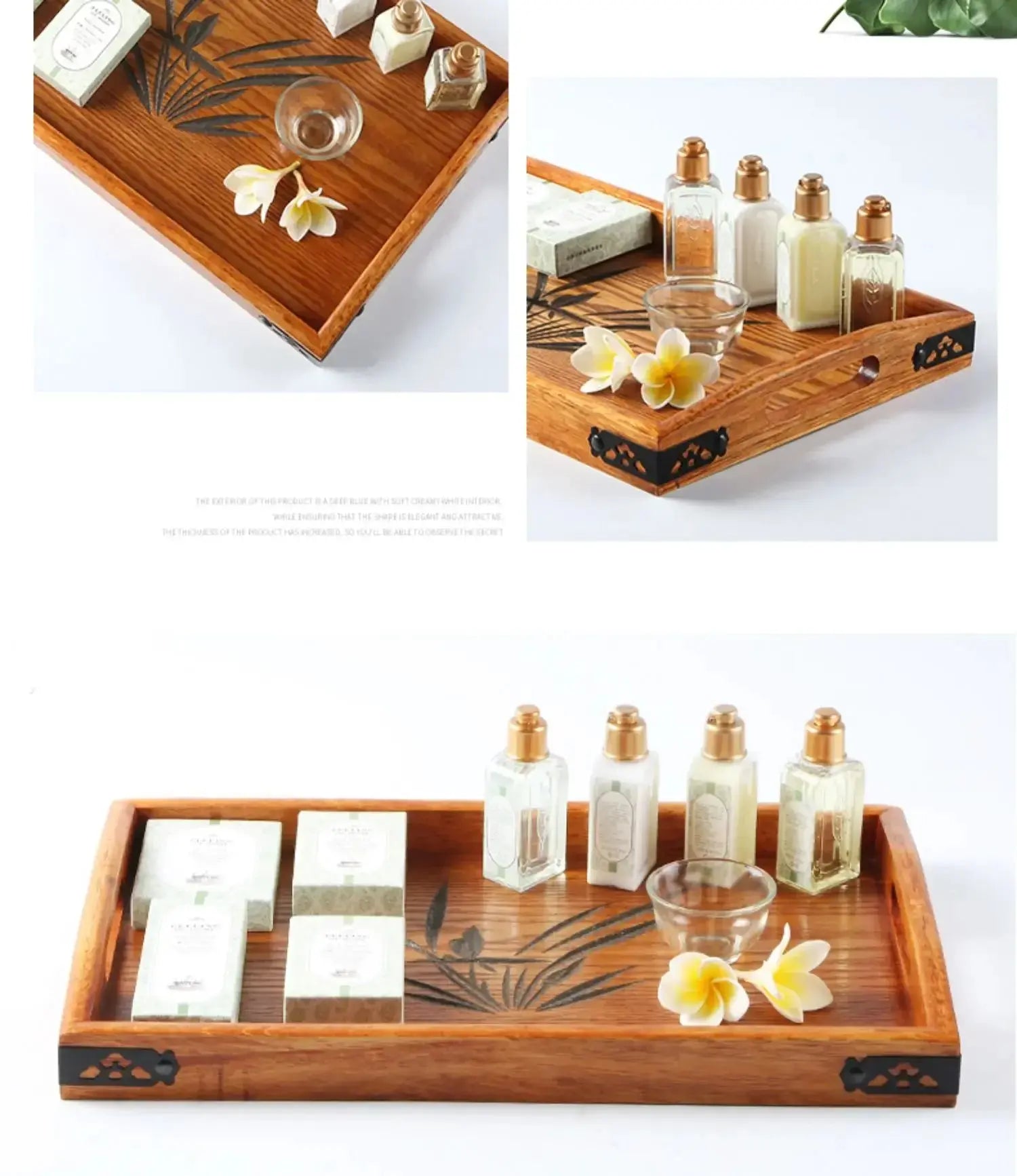 Japanese Wooden Tray Tea Tray Portable Decorative Miscellaneous Storage Tea Set Kitchen Storage Restaurant Service Tray colegio culinario de morelia