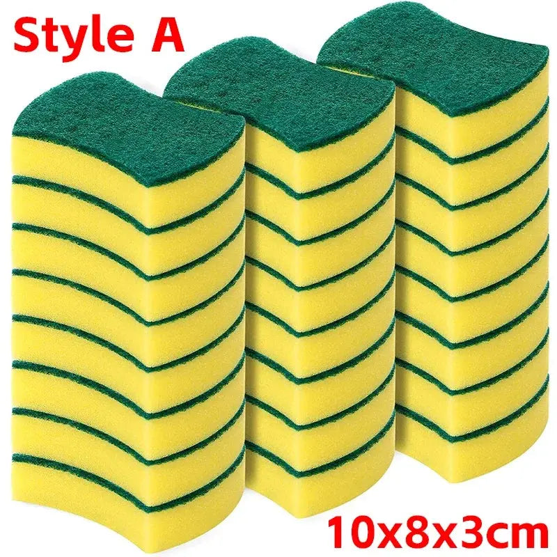 Double sided magic sponge for motorcycles, pots, and kitchens - heavy-duty grease cleaning sponge colegio culinario de morelia
