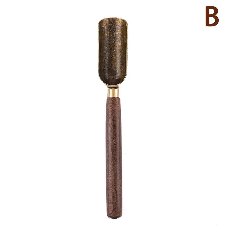 1pcs  Wooden Spoon Japanese Tea Spoon Ebony Teaspoon Wood Retro Creative Tea Shovel Tea KongFu Tea Ceremony Accessories Gift colegio culinario de morelia