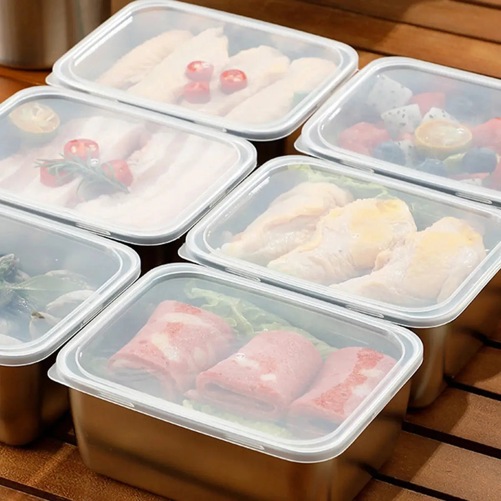 12PC Stainless Steel Food Storage Containers with Lids Leakproof, Lunch Boxes, Kimchi Containers for food storage Nestable colegio culinario de morelia