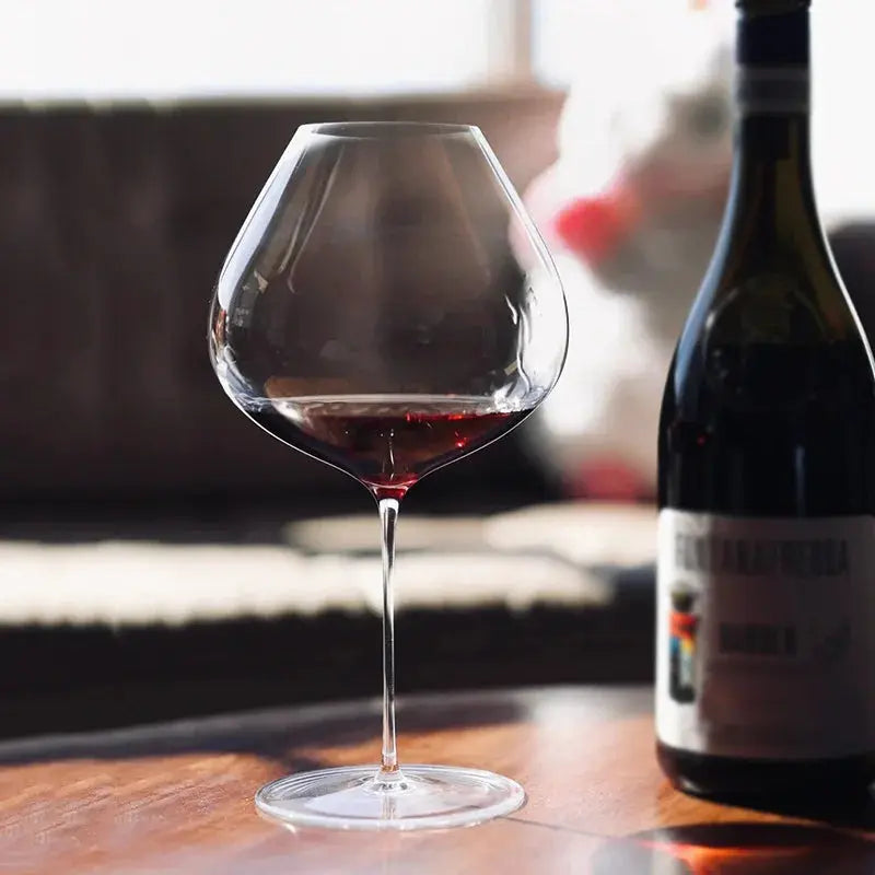 Large Capacity Sydonios Style Upscale Burgundy Cup Crystal Handmade Extremely Thin Wine Glass Aroma Enlarge Goblet colegio culinario de morelia