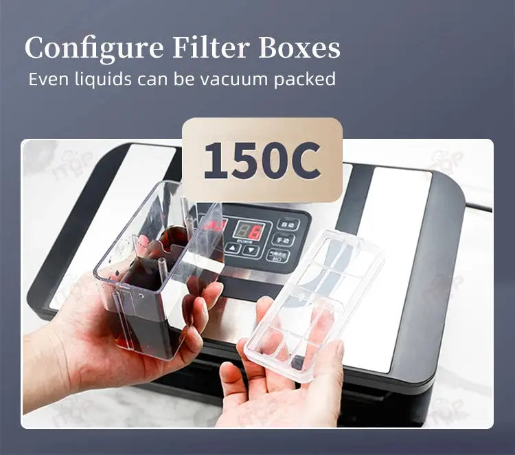 ITOP Vacuum Sealer -90Kpa 32cm Length Sealing Commercial Sealer Machine Dry Wet Food Packaging Machine colegio culinario de morelia