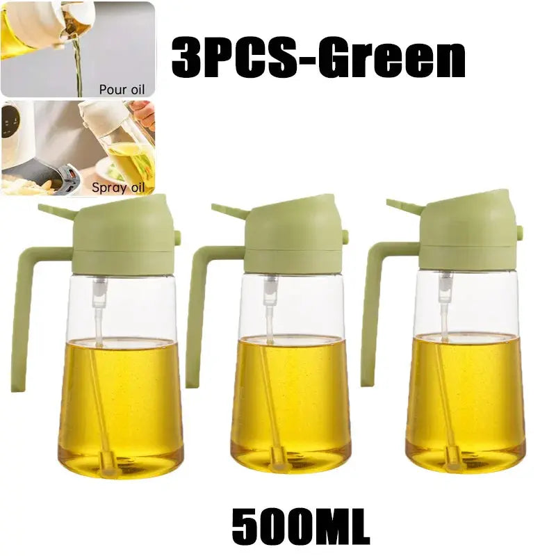 200/300/500ml Oil Spray Bottle BBQ Cooking Olive Oil Sprayer Plastic Baking Oil Spray Empty Bottle Vinegar Bottle Or  Oil brush colegio culinario de morelia
