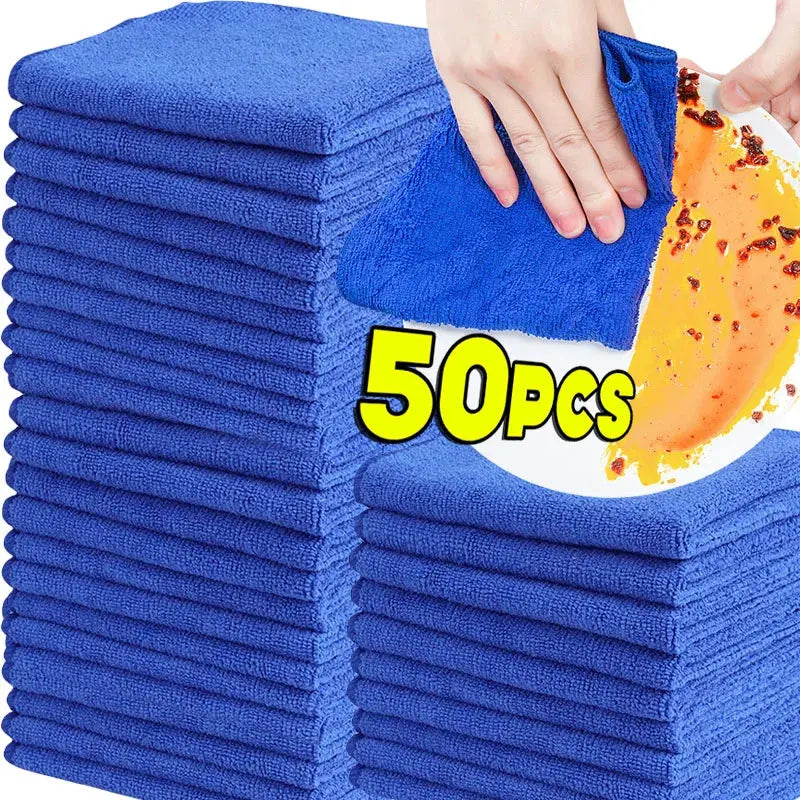 3/50pcs Microfiber Towels Car Wash Drying Cloth Towel Household Cleaning Cloths Auto Detailing Polishing Cloth Home Clean Tools colegio culinario de morelia