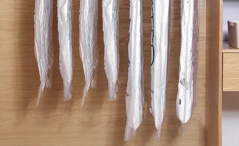 Hanging Vacuum Storage Bags Space Saver Bags Vacuum Seal Storage Bag for Suits Dress Coats Jackets Closet Organizer and Storage colegio culinario de morelia