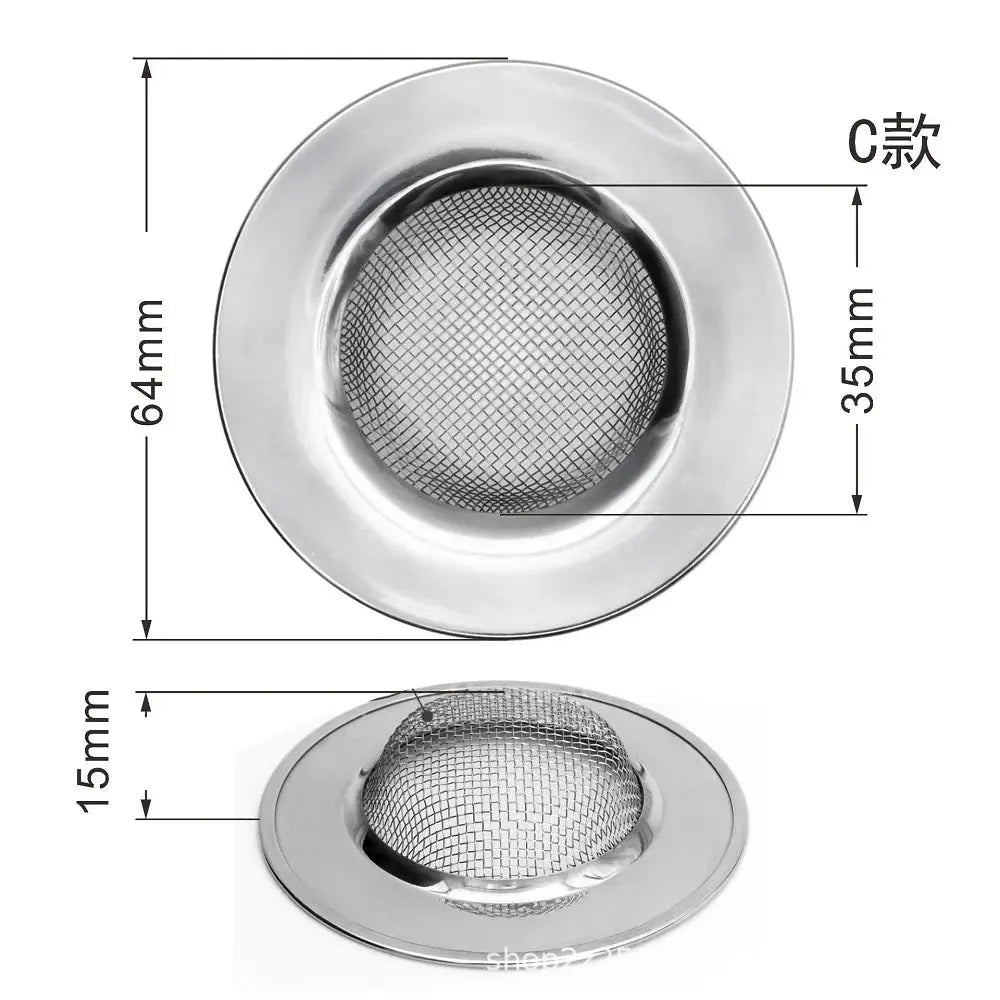 Kitchen Sink Strainer Sink Grid Filter Stainless Steel Mesh Drain Hole Filter Protection Against Clogging Kitchen Accessories colegio culinario de morelia