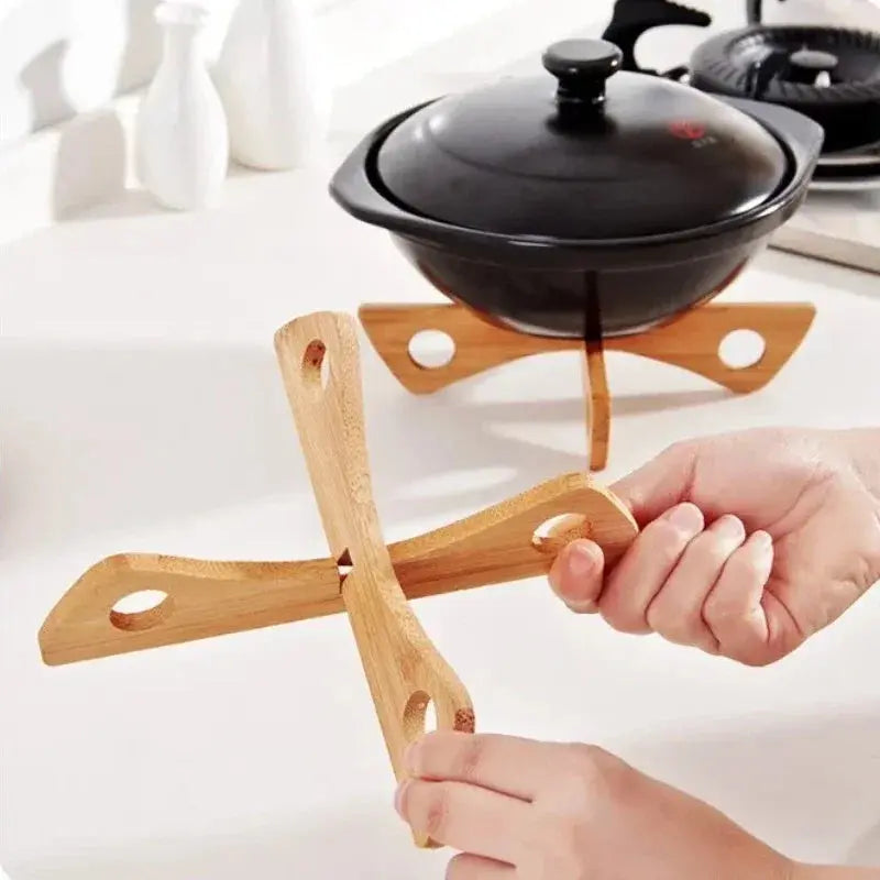 Bamboo Heat Resistant Pan Mats Removable Pot Mat Holder Kitchen Cooking Insulation Pad Bowl Cup Coasters colegio culinario de morelia